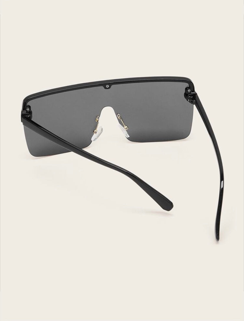 Dion Flat Top Shield Sunglasses
