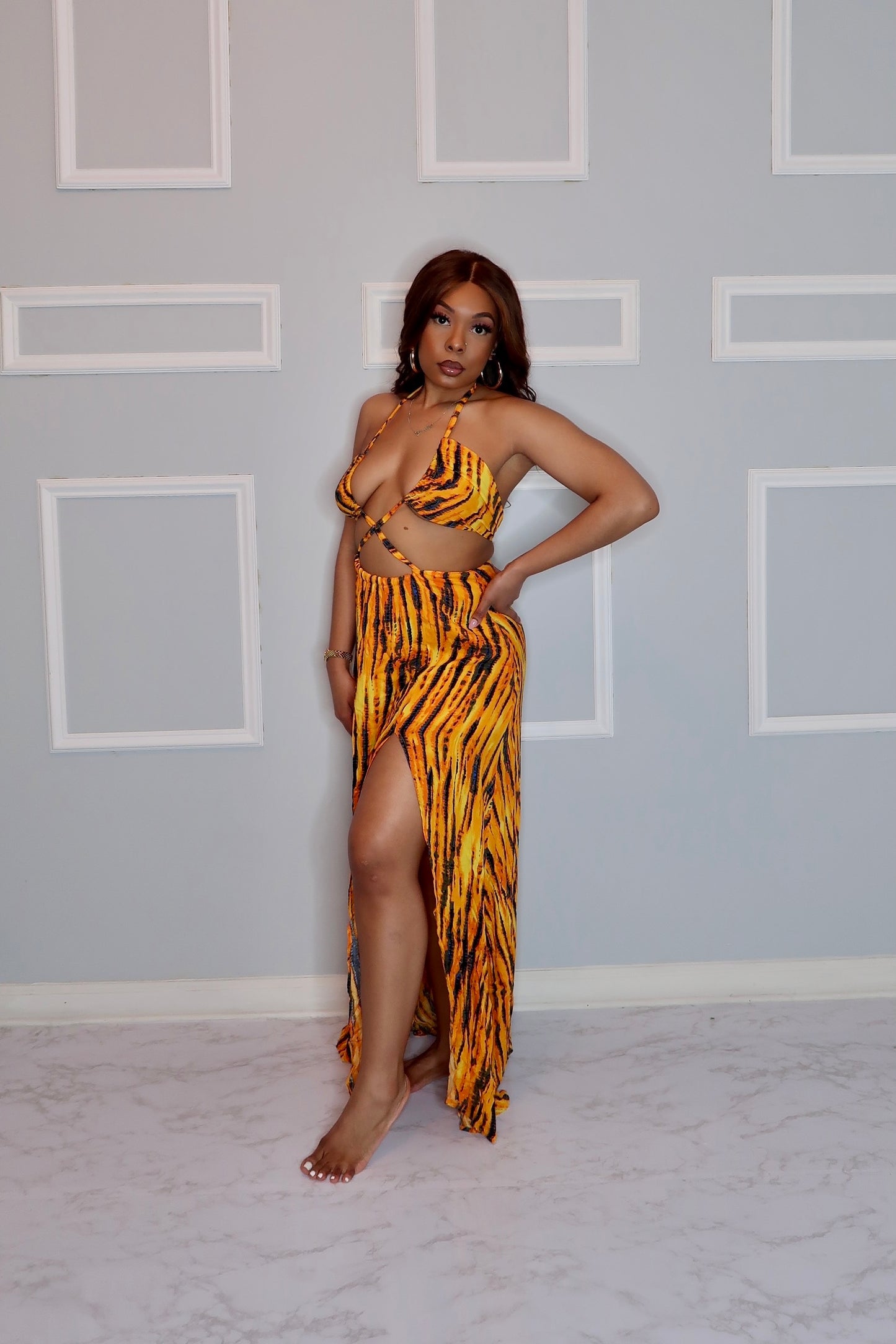 Cross Your Mind Cutout Maxi