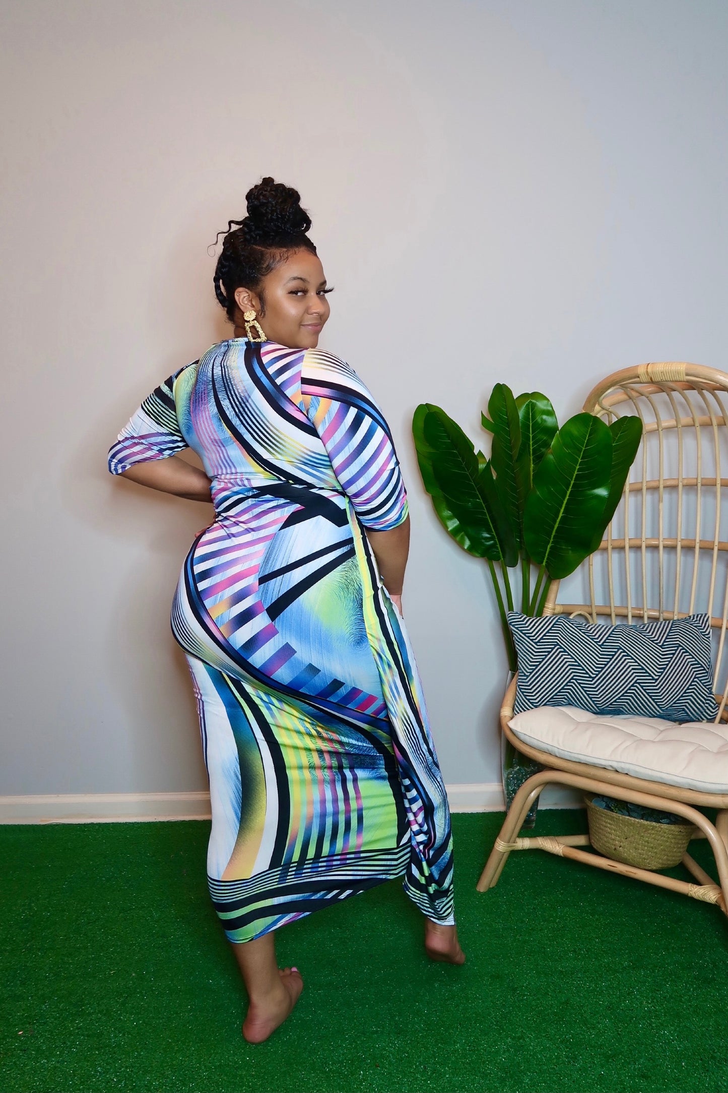 Style and Grace Abstract Maxi