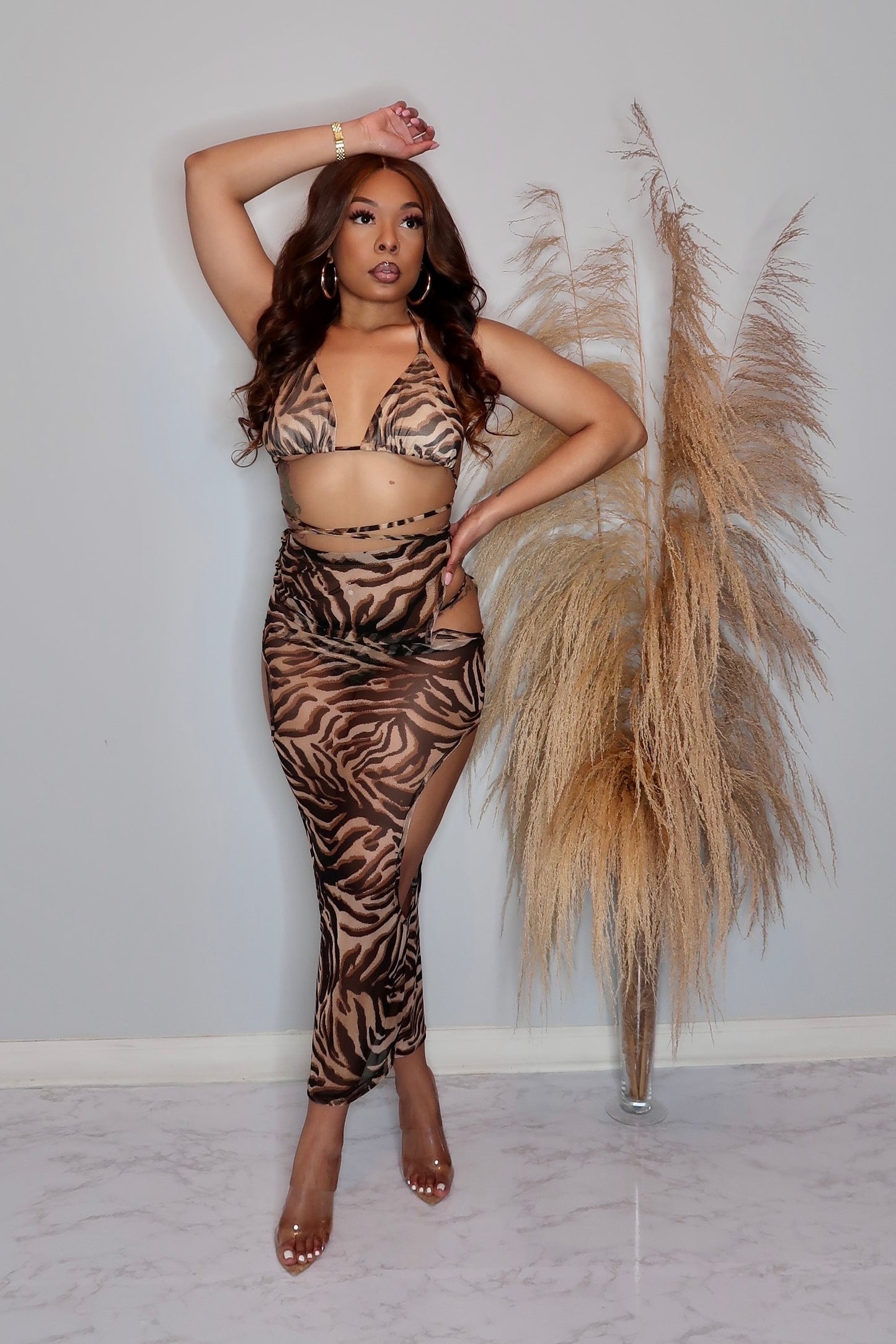 Wildest Dreams Swimsuit 3 Piece Bikini Set- Leopard
