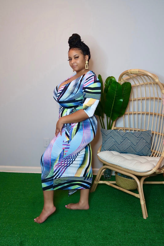 Style and Grace Abstract Maxi