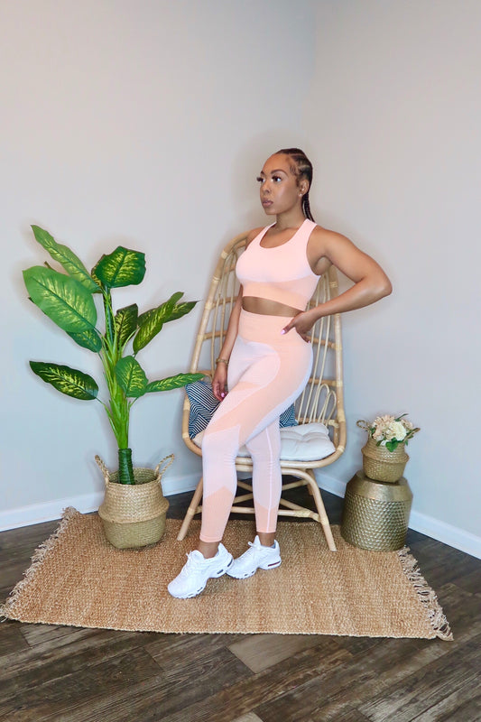 Madison Crisscross Pant Set- Orange