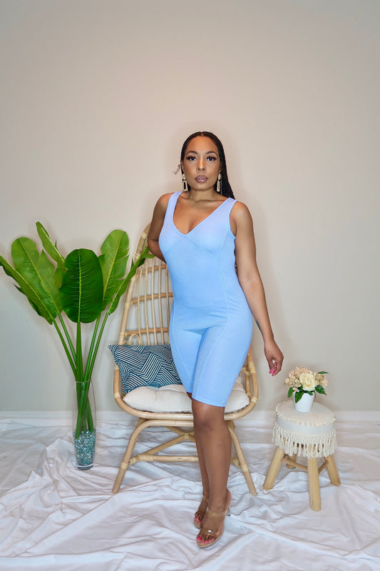 Celine Ribbed Playsuit