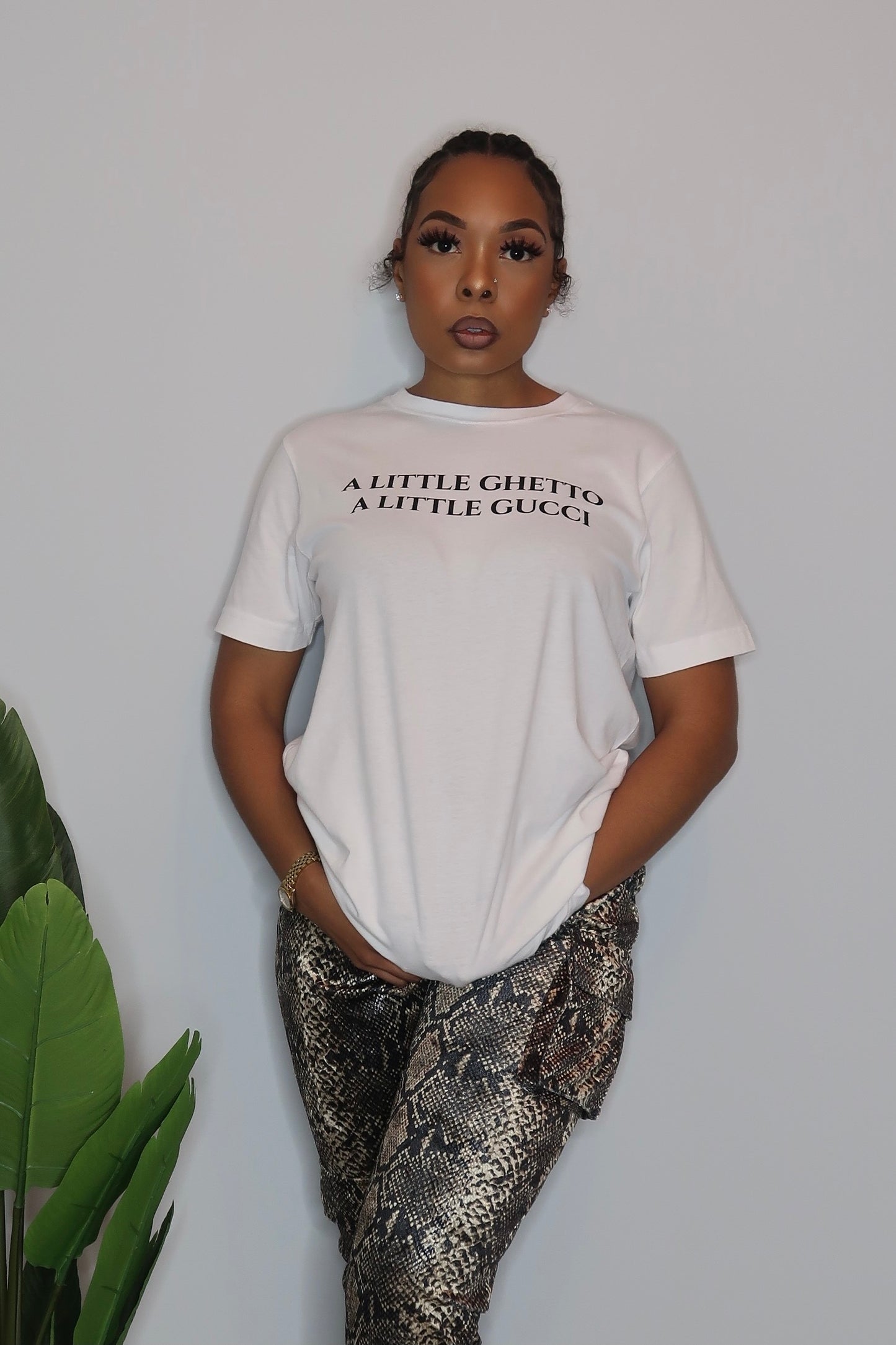 Ghetto Gucci Tee- White