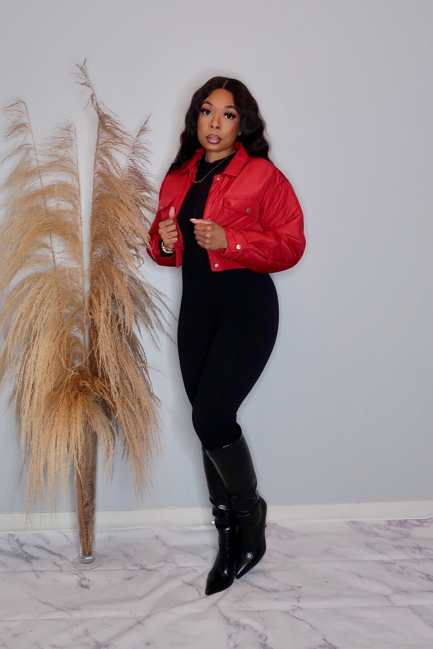 Brooke Cropped Bomber Jacket