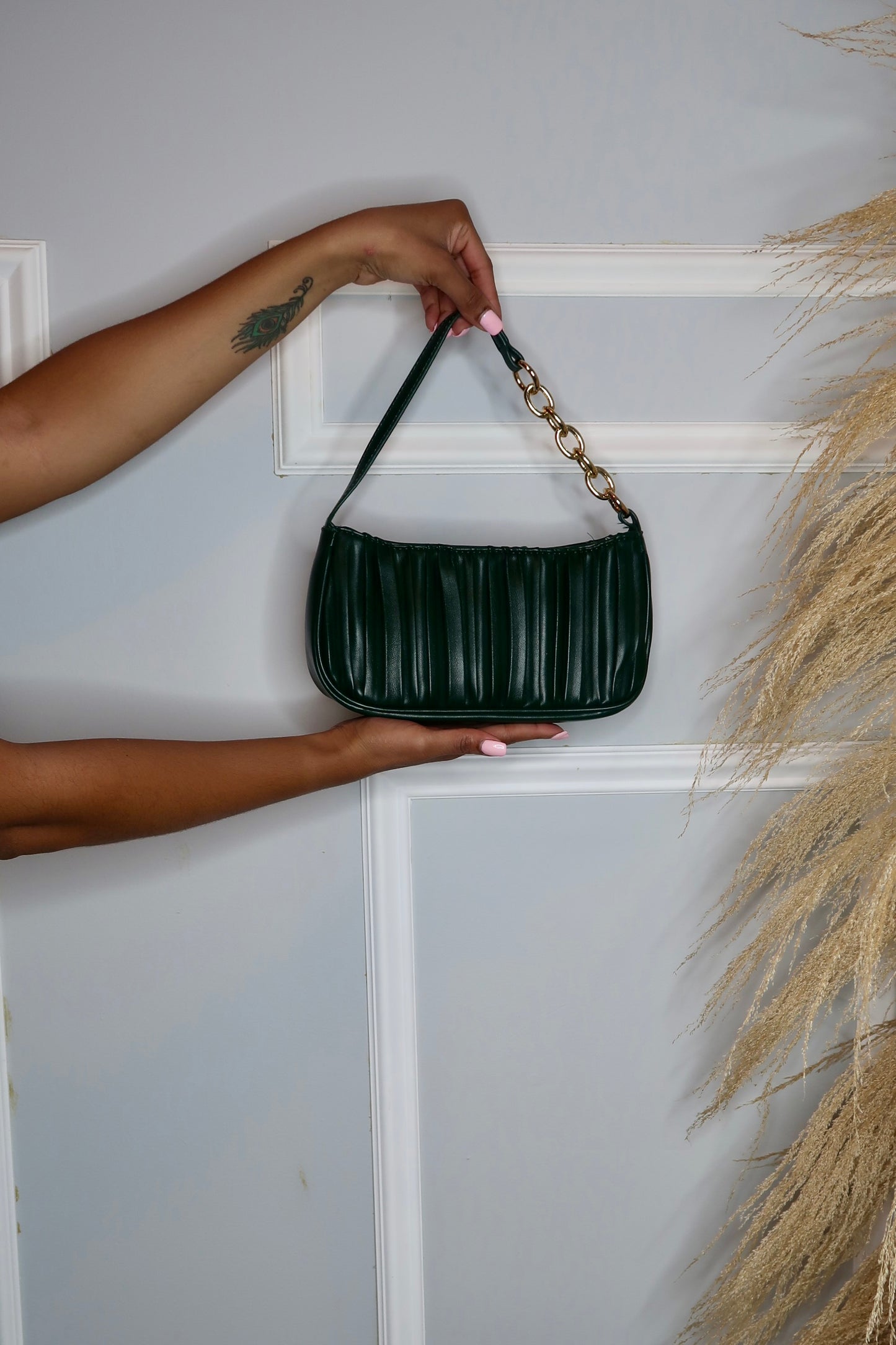 Camila Pleated Handbag