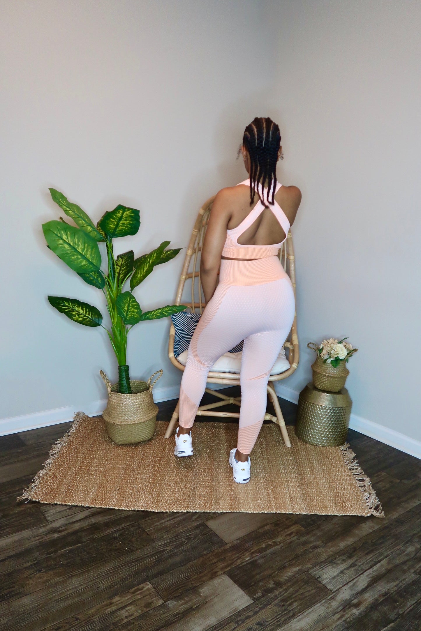 Madison Crisscross Pant Set- Orange