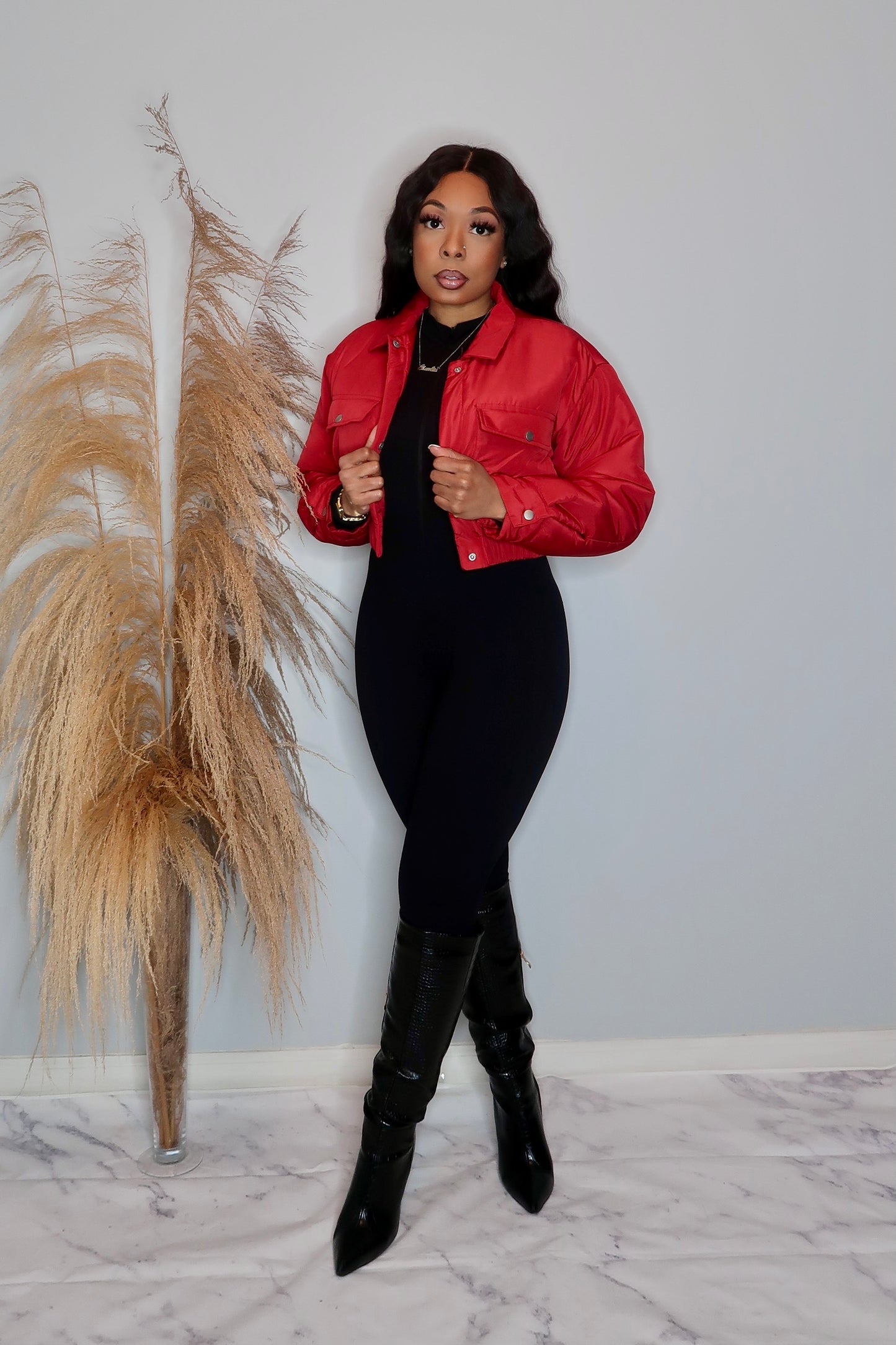 Brooke Cropped Bomber Jacket