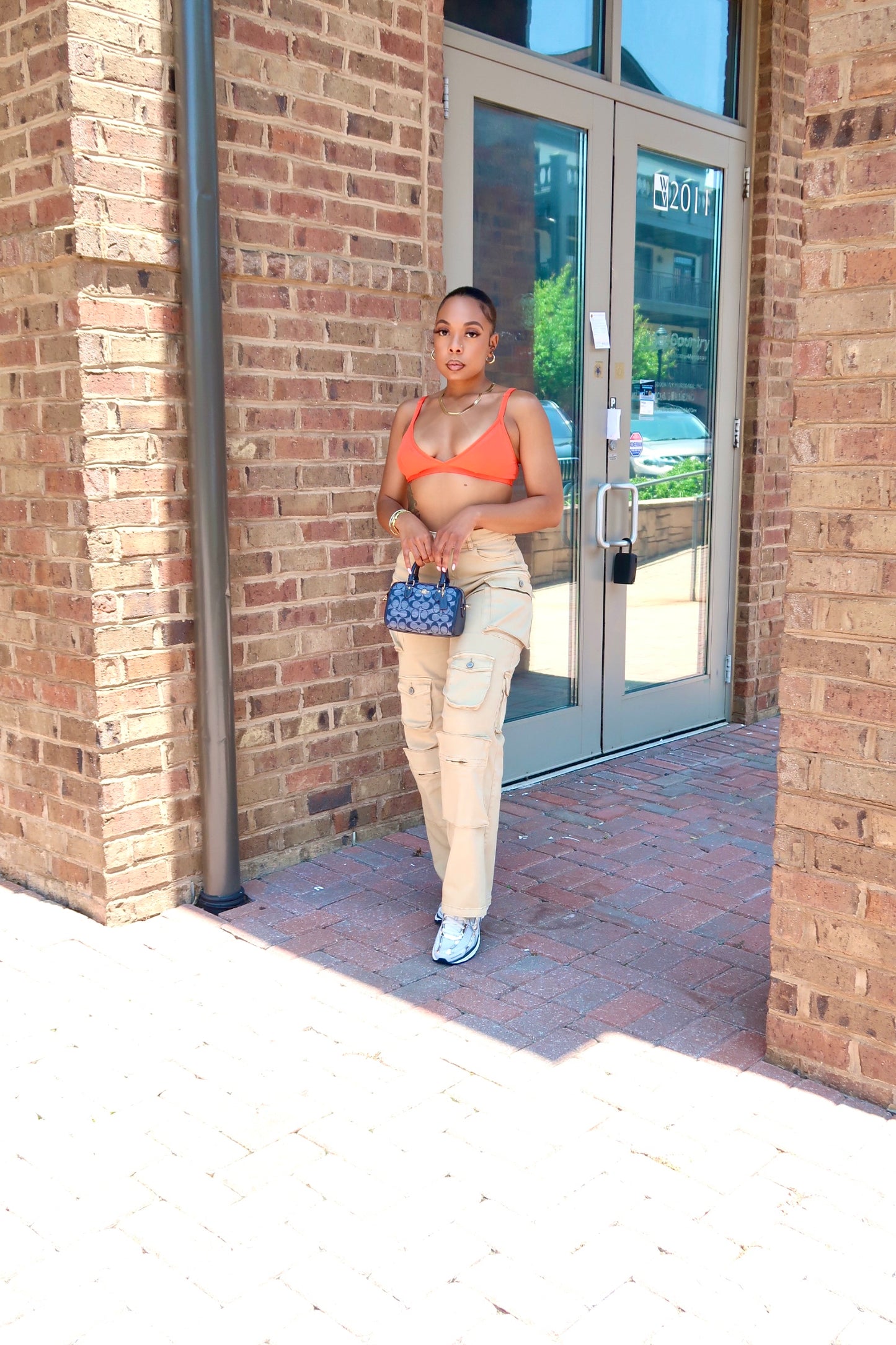 Golden Hour Wide Leg Cargo Pant- Stone