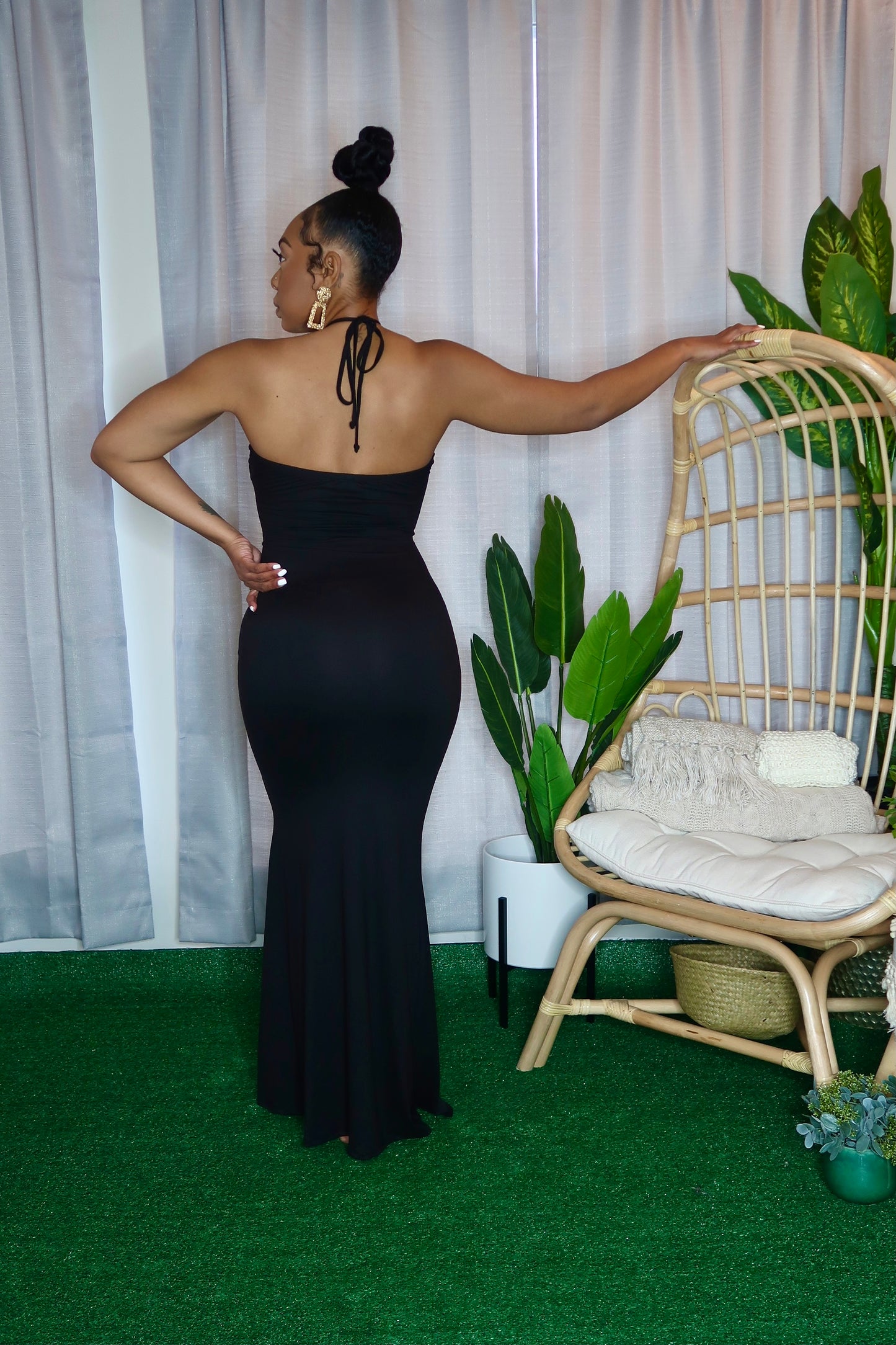Summer Temptations Maxi Dress- Black