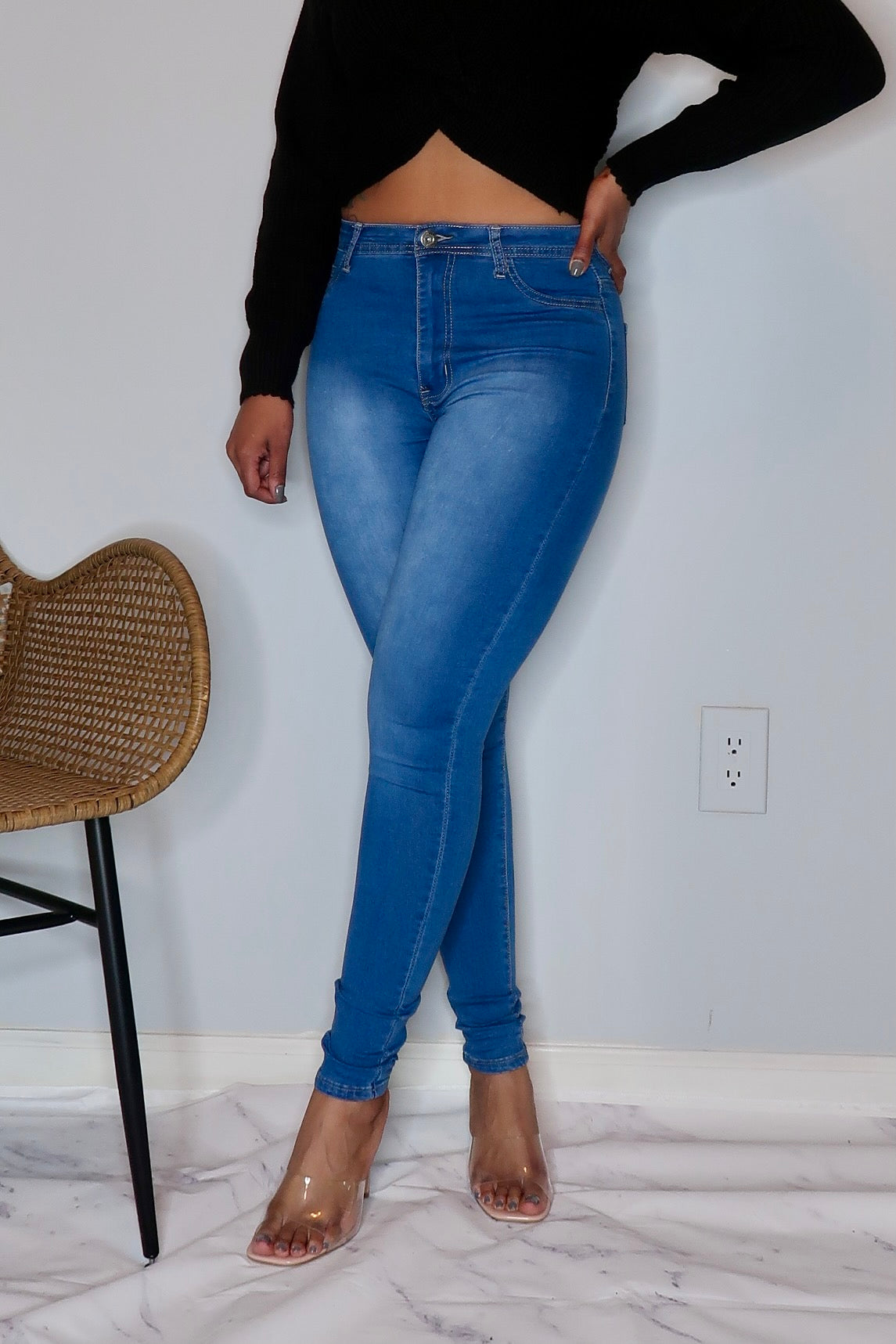Perfect Fit High Waist Jeans- Medium
