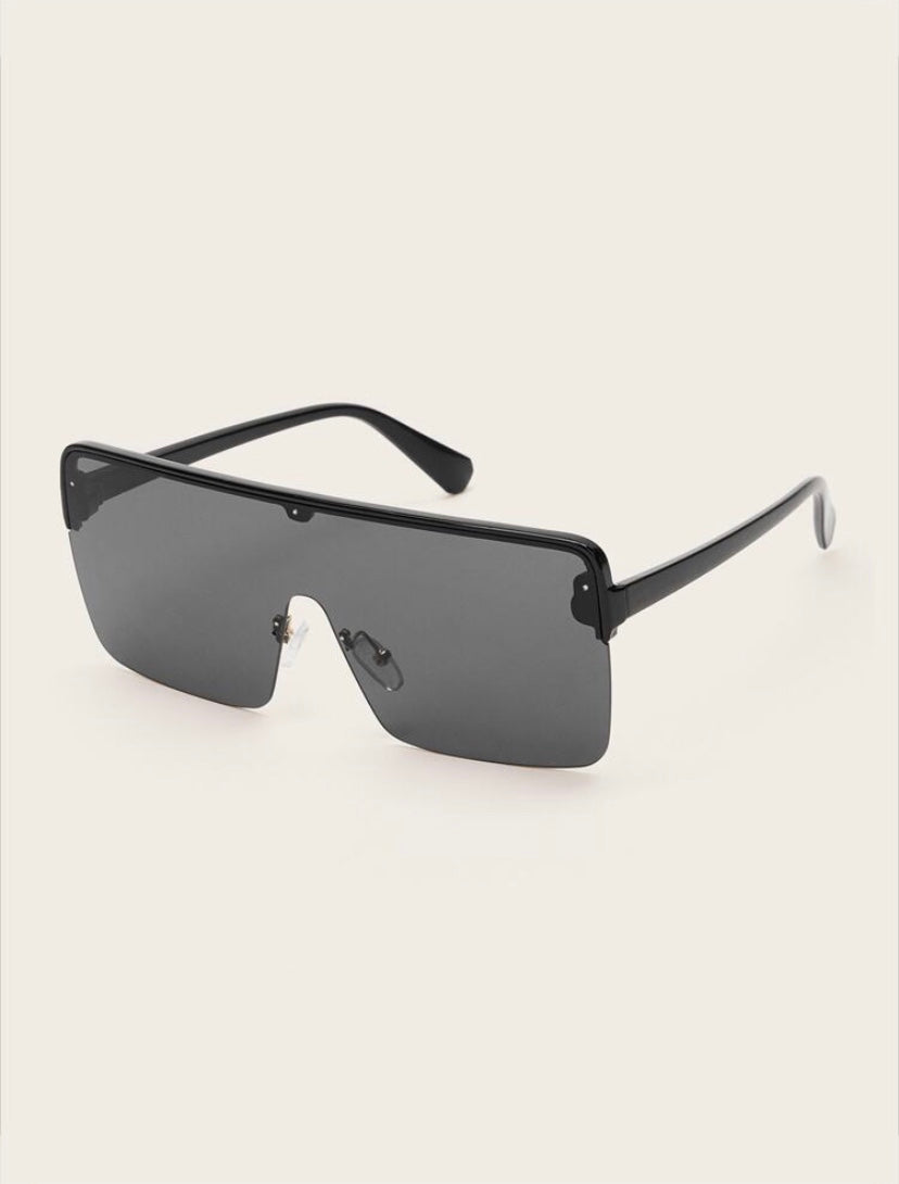 Dion Flat Top Shield Sunglasses
