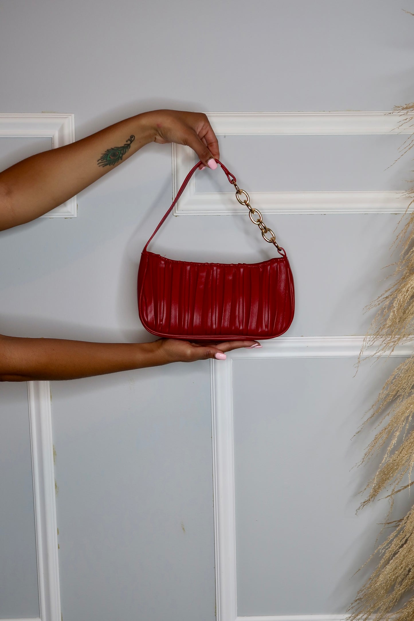 Camila Pleated Handbag