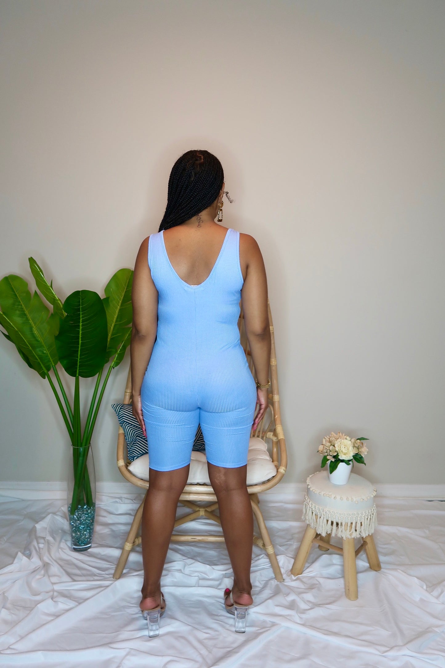 Celine Ribbed Playsuit