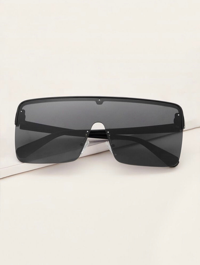 Dion Flat Top Shield Sunglasses