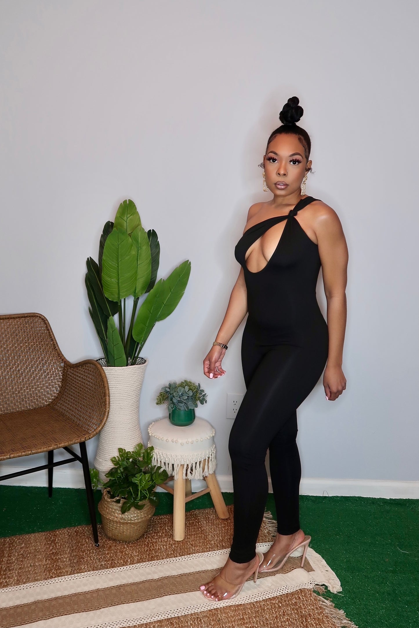 No Games Cutout Jumpsuit