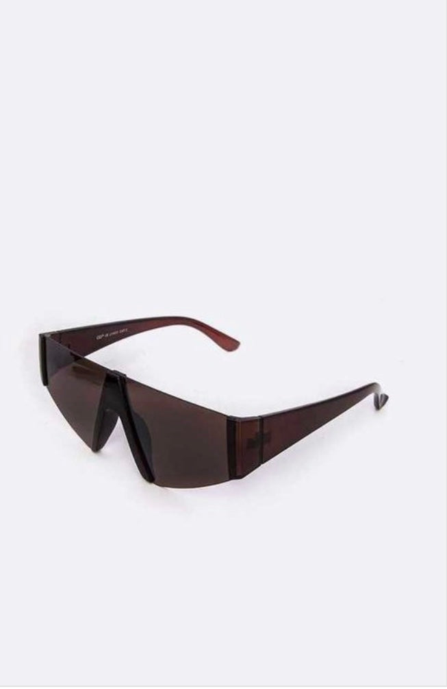 Chloe Flat Top Shield Sunglasses