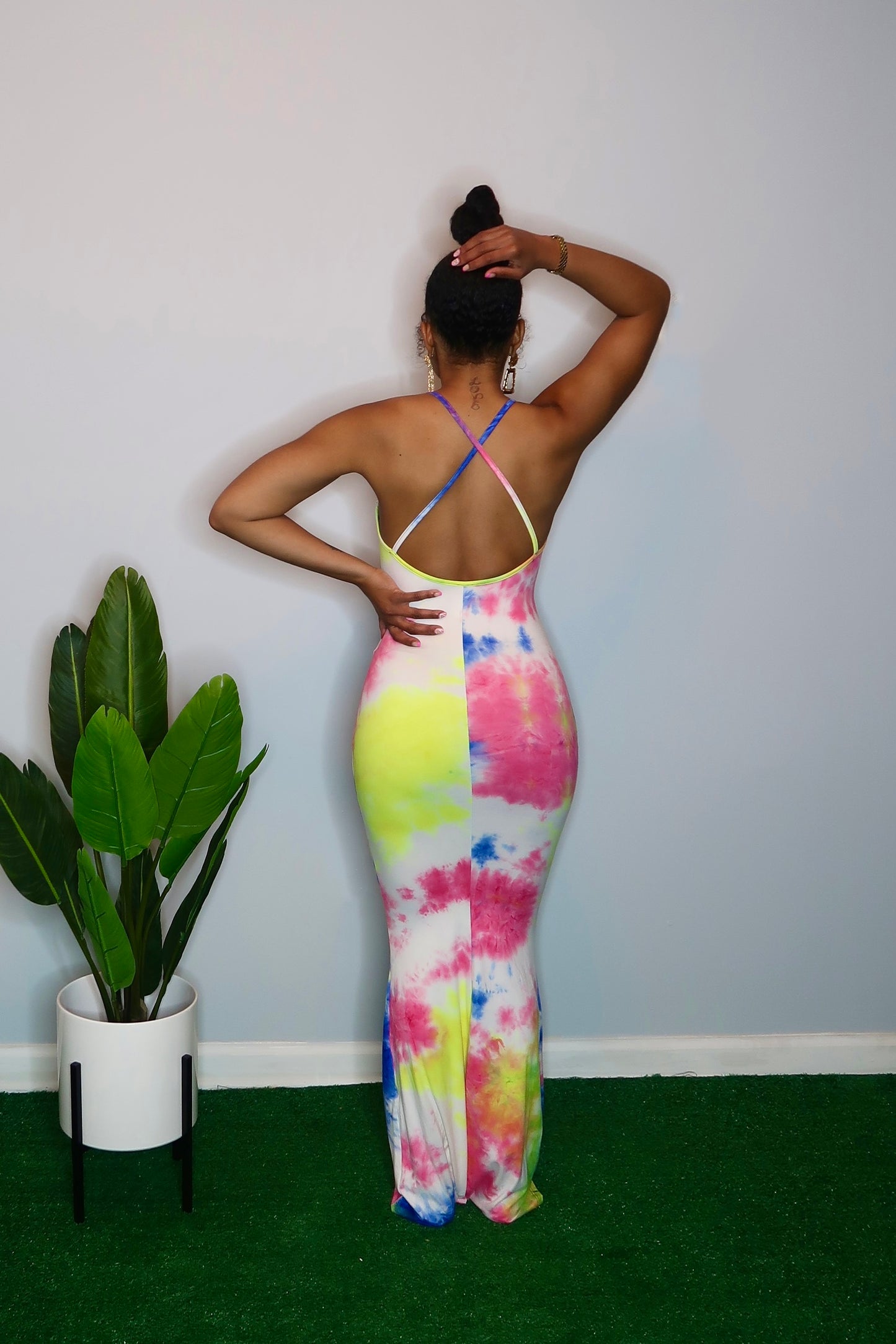 Sand To The Beach Tie Dye Maxi Dress