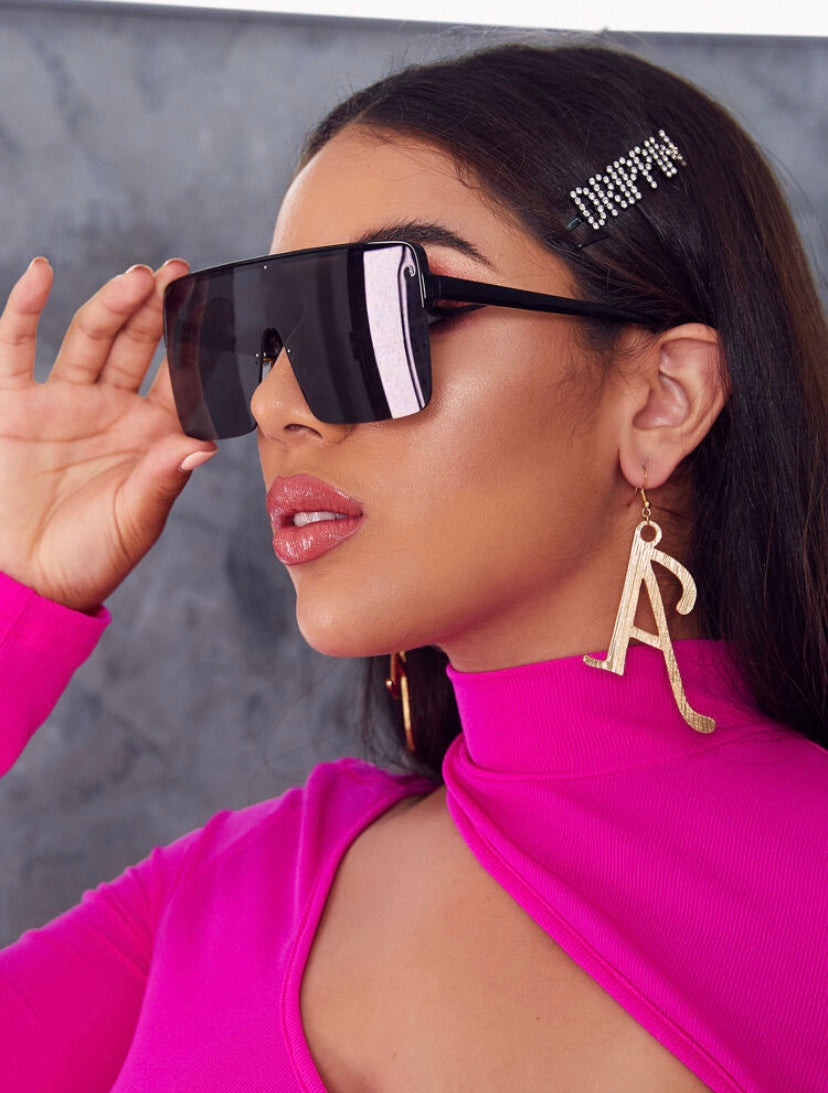 Dion Flat Top Shield Sunglasses